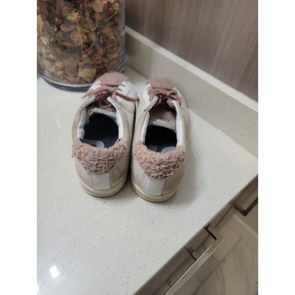 P448 John Yeti Powlamb Faux Shearling Pink Women’s Sneakers Size EU 39 US 8.5 - Picture 3 of 9